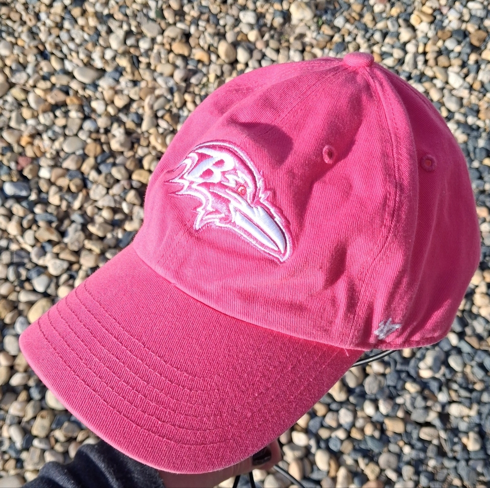 47 BRAND NFL Baltimore RAVENS Football PINK Womens Baseball Hat